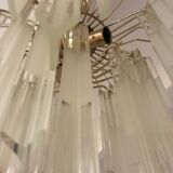 Venini Triedi Crystal Chandelier 1970