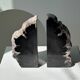 Black petrified wood bookend H17 L17 P6