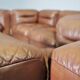 Cognac leather armchairs by BL Arredamenti, 1970s, set of 4