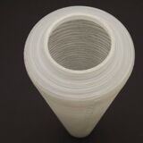 French vintage retro white opaque patterned glass replacement shade