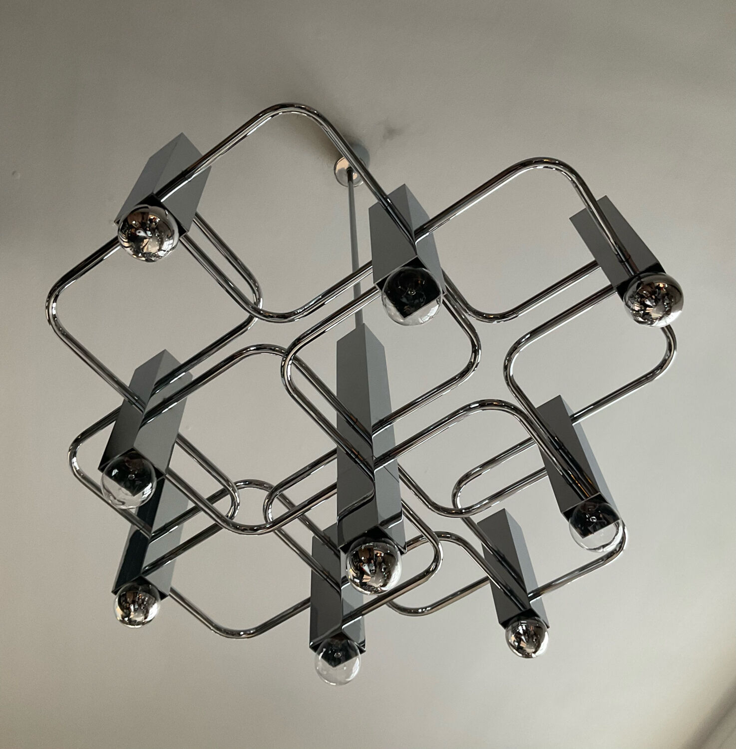 Sciolari chandelier distributed by Boulanger from the 70s