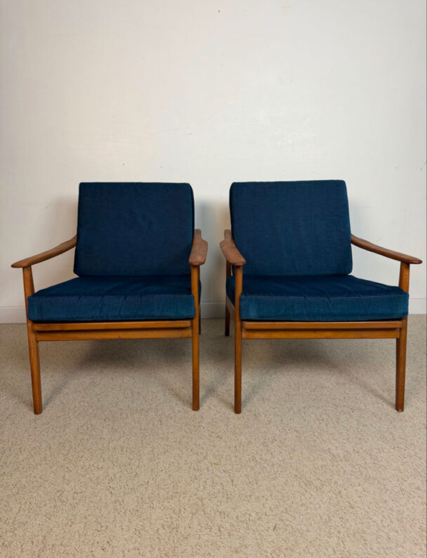 Pair of Scandinavian style armchairs