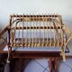 Porte revue rotin bambou vintage