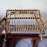 Porte revue rotin bambou vintage