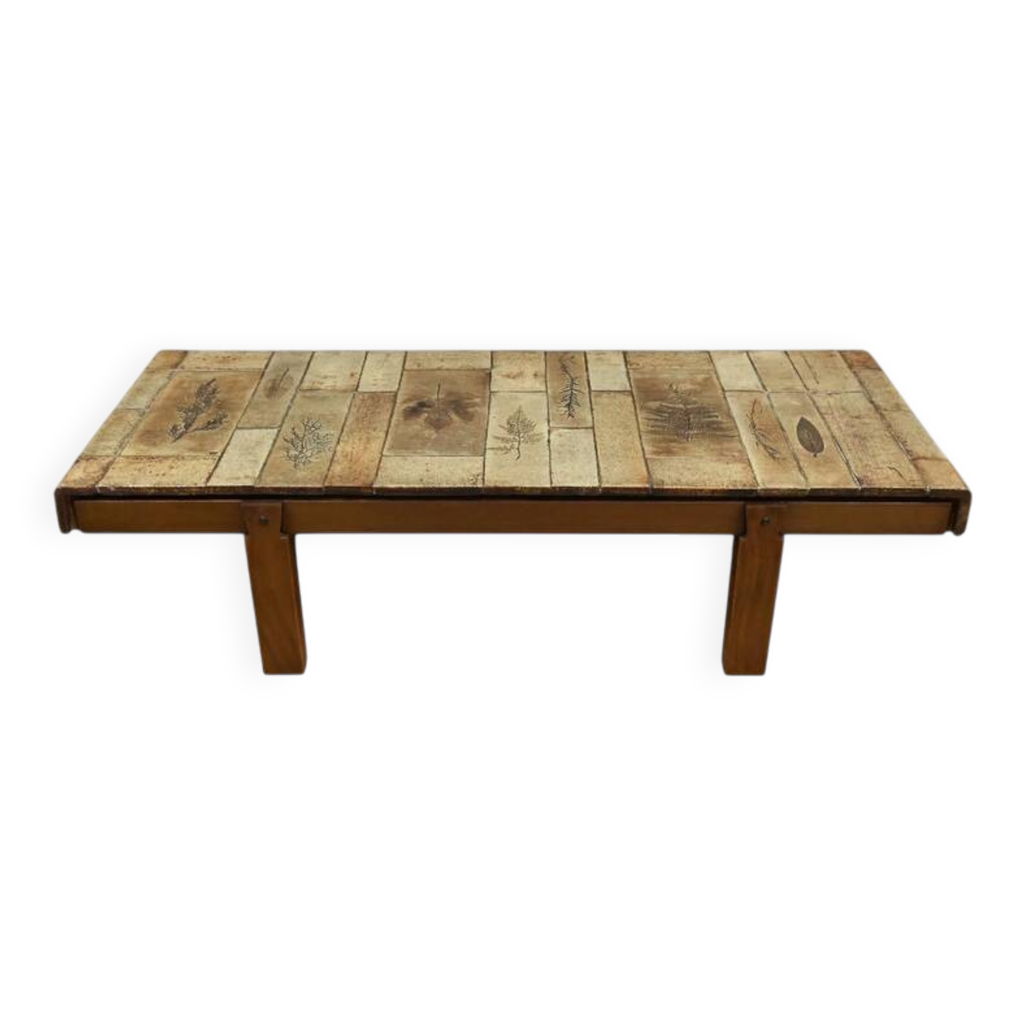 Coffee table signed R. Capron, Les Herbiers Collection, Vallauris – 1960