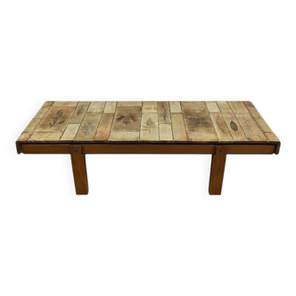 Coffee table signed R. Capron, Les Herbiers Collection, Vallauris – 1960