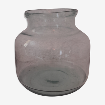 Glass jar vase