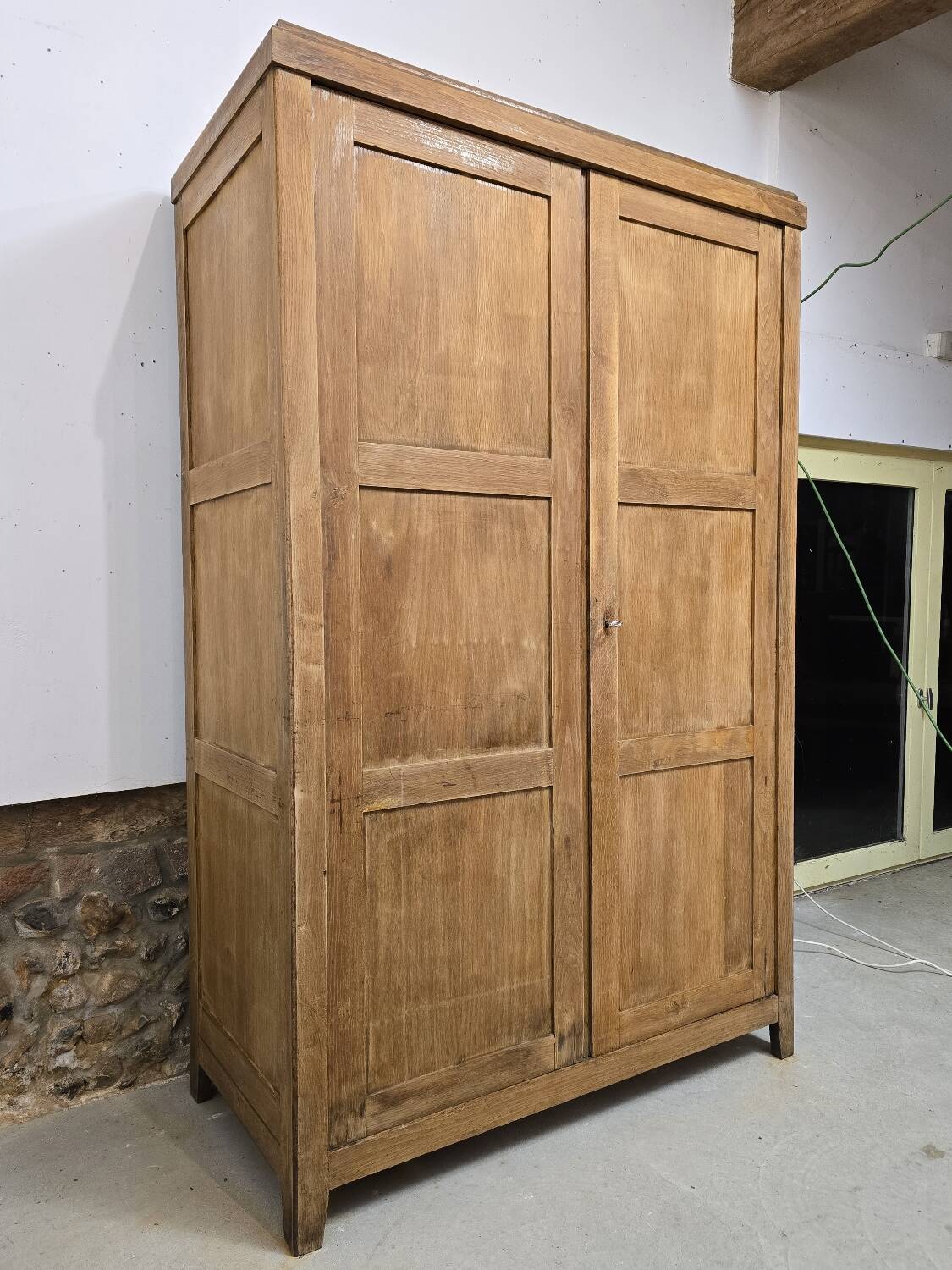 Armoire penderie en chêne 1930