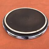 6 stackable dessert plates, Niderviller earthenware, "Prunes" collection