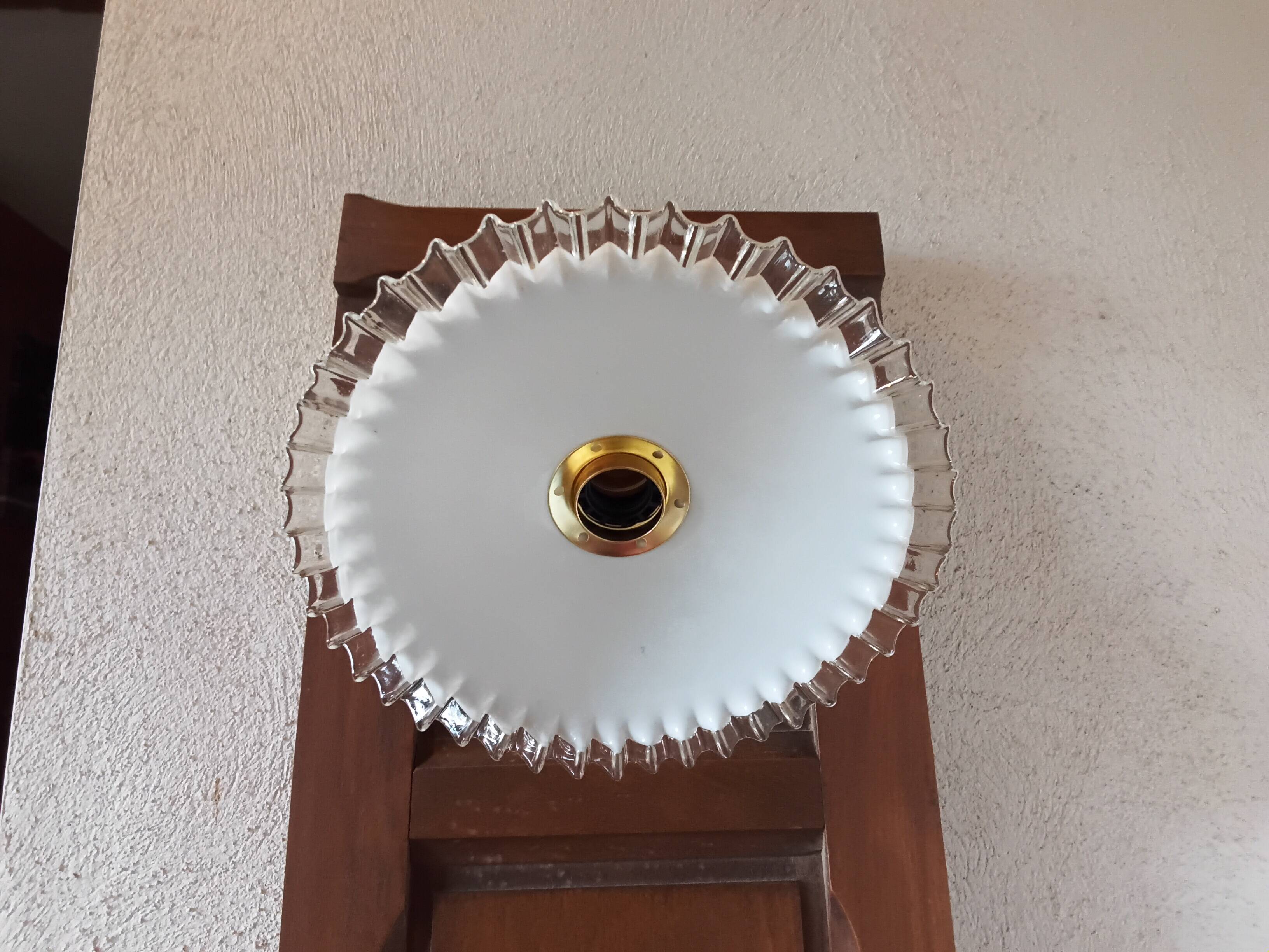 Vintage opaline wall light