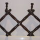 Vintage wall rack with braces
