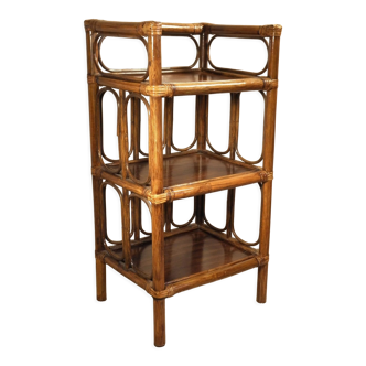 Rattan shelf