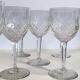 9 verres à vin / eau en cristal taillé