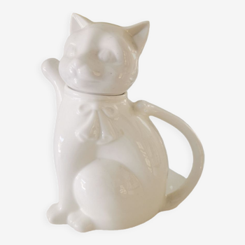 Teapot cat porcelain