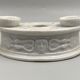 Inkwell late eighteenth early nineteenth white porcelain antique decoration