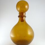 Bubble glass carafe amber from the 50 / 60