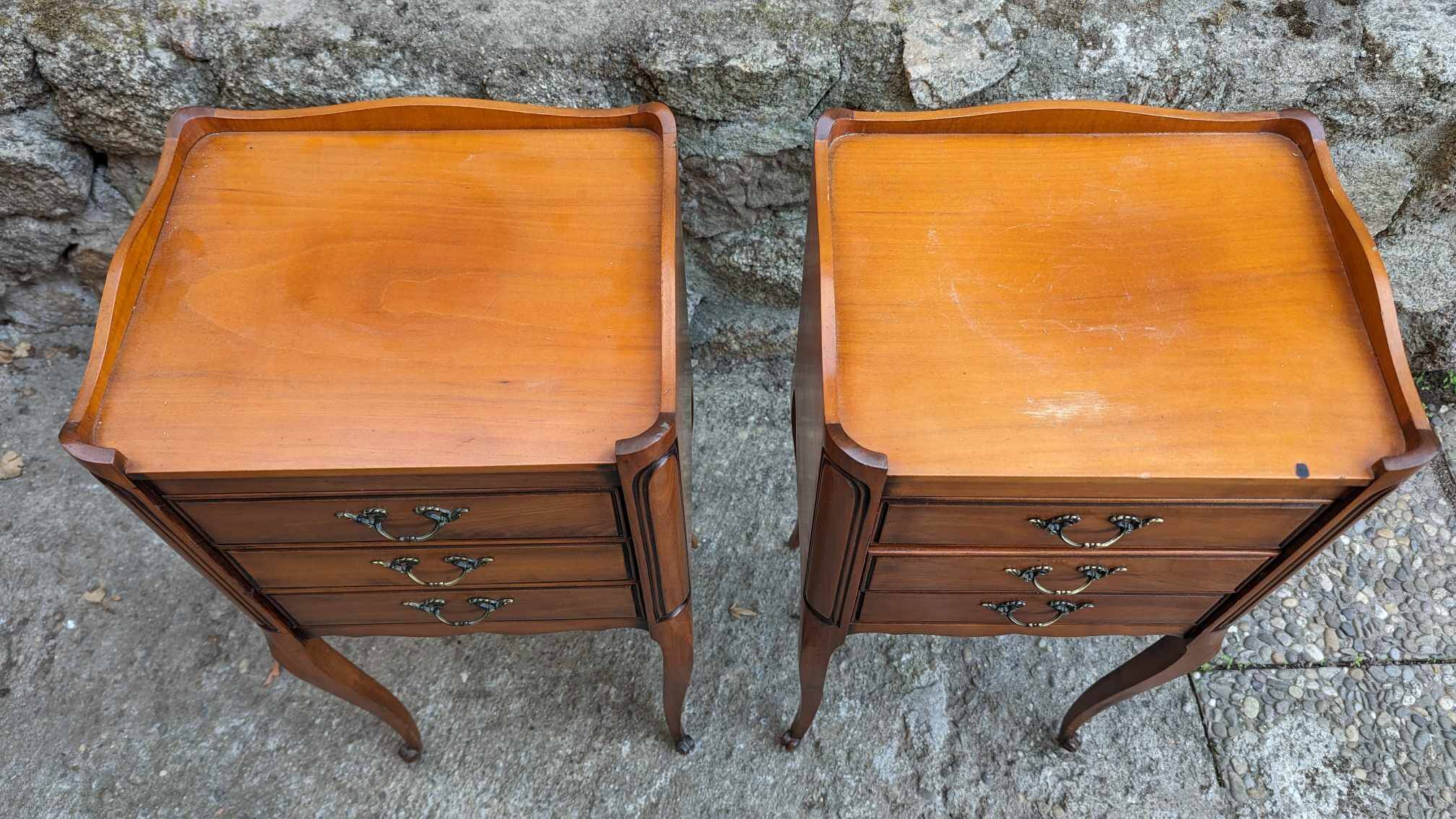 Chevets Merisier style Louis XV