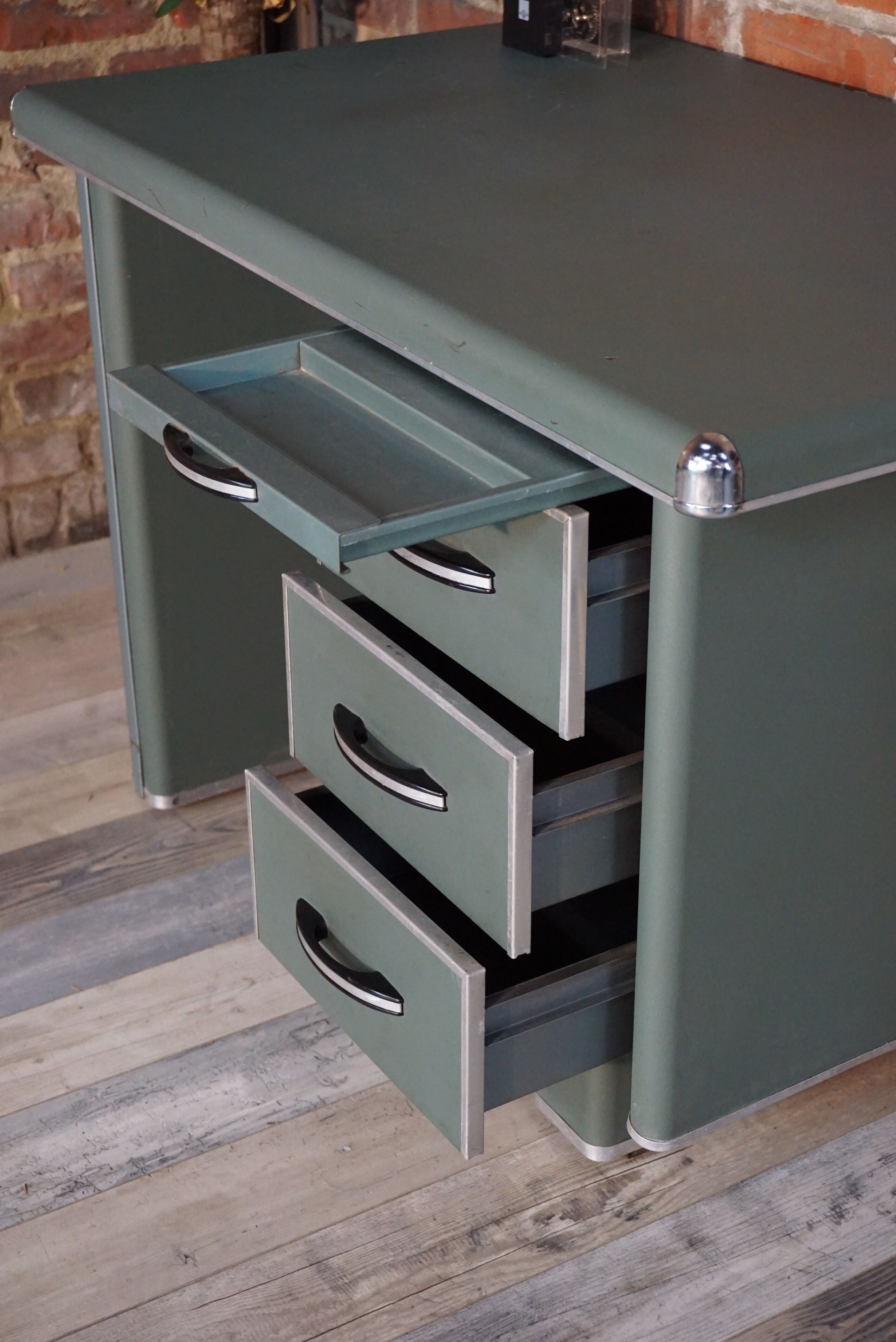 Strafor metal industrial desk 1950s