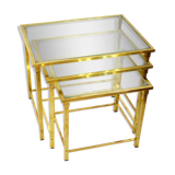 Golden metal tables