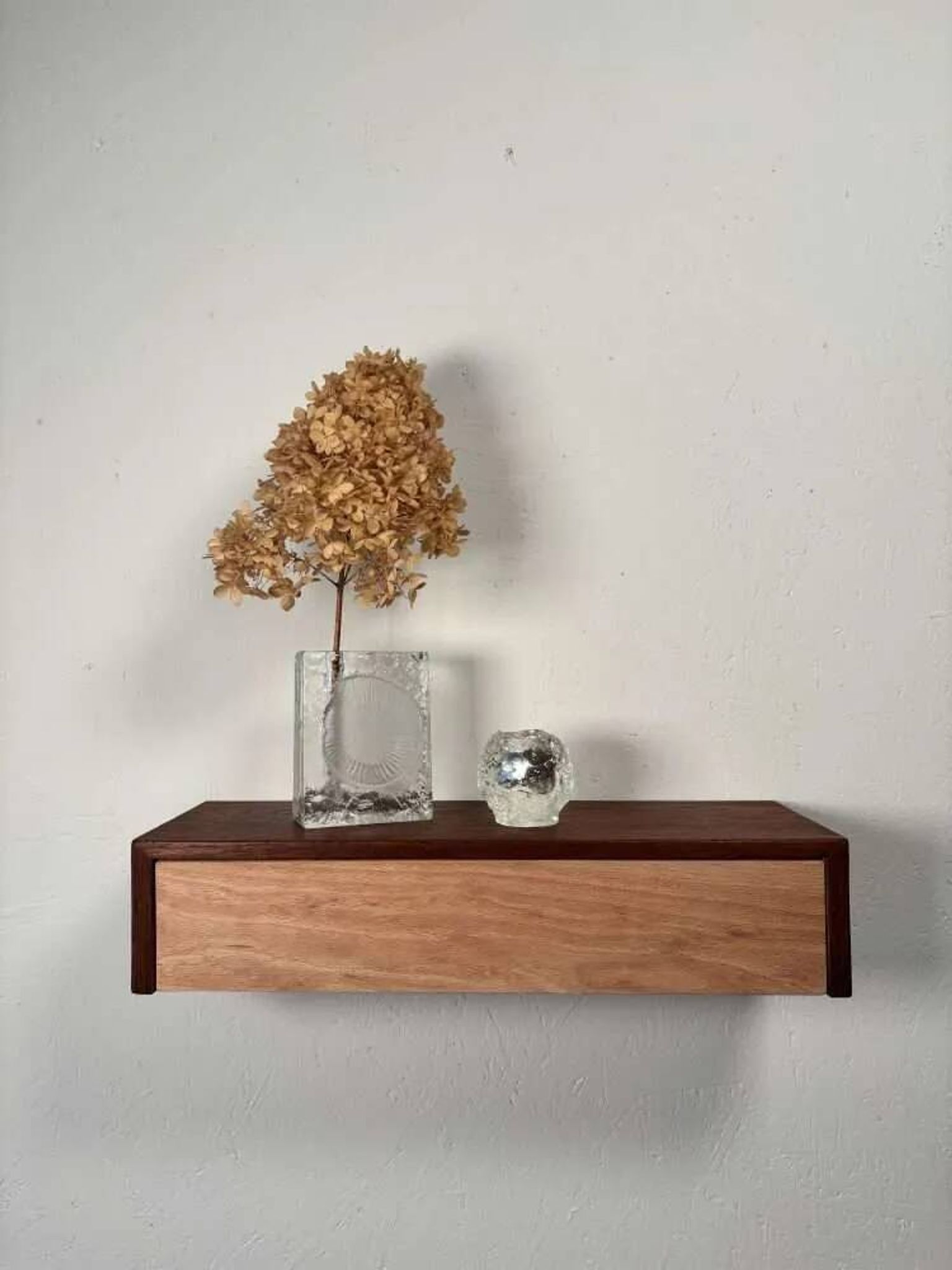 Solifleur block vase Heiner Düsterhaus Walther Glass 1970s