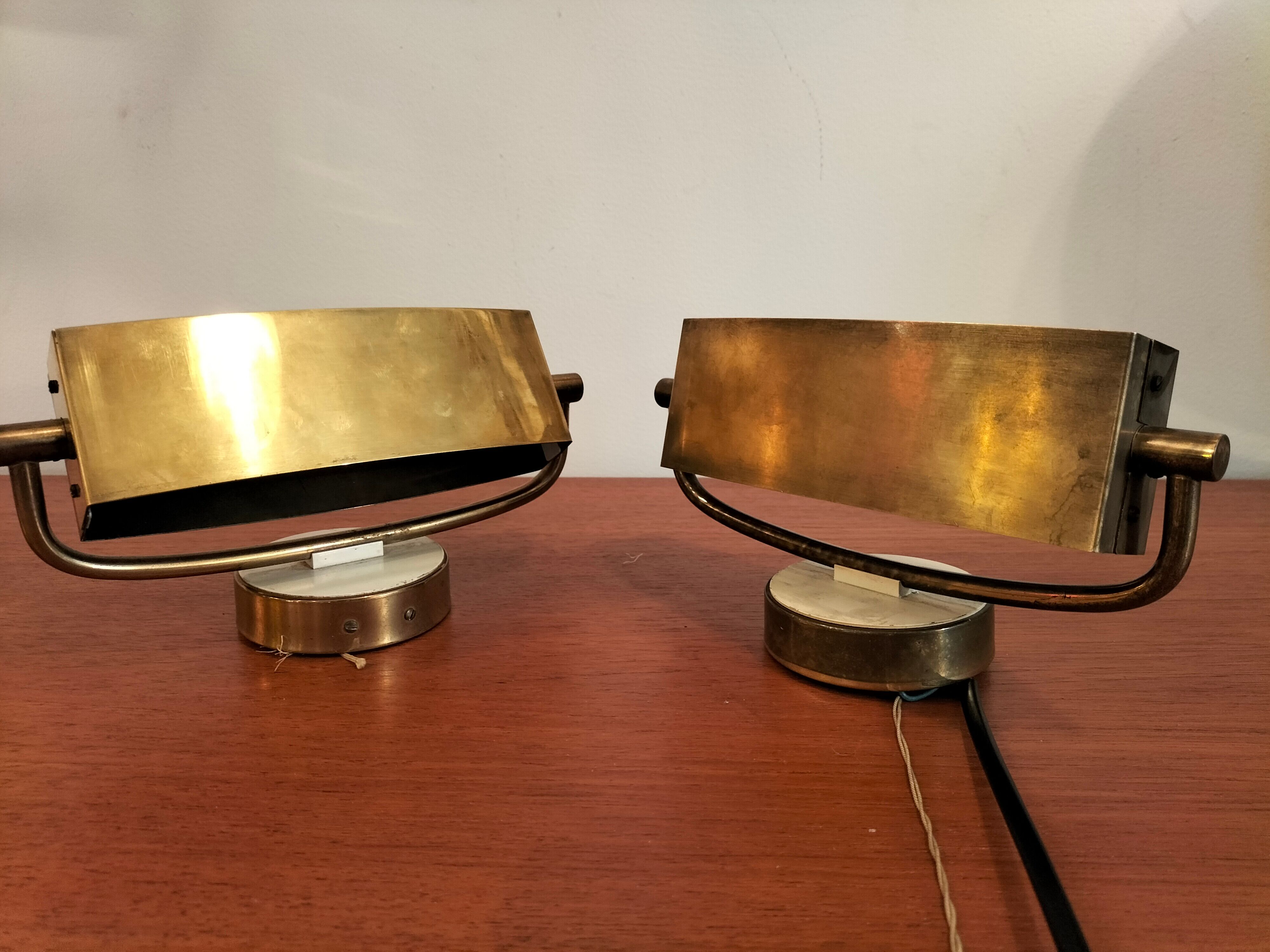 Pair wall lamps