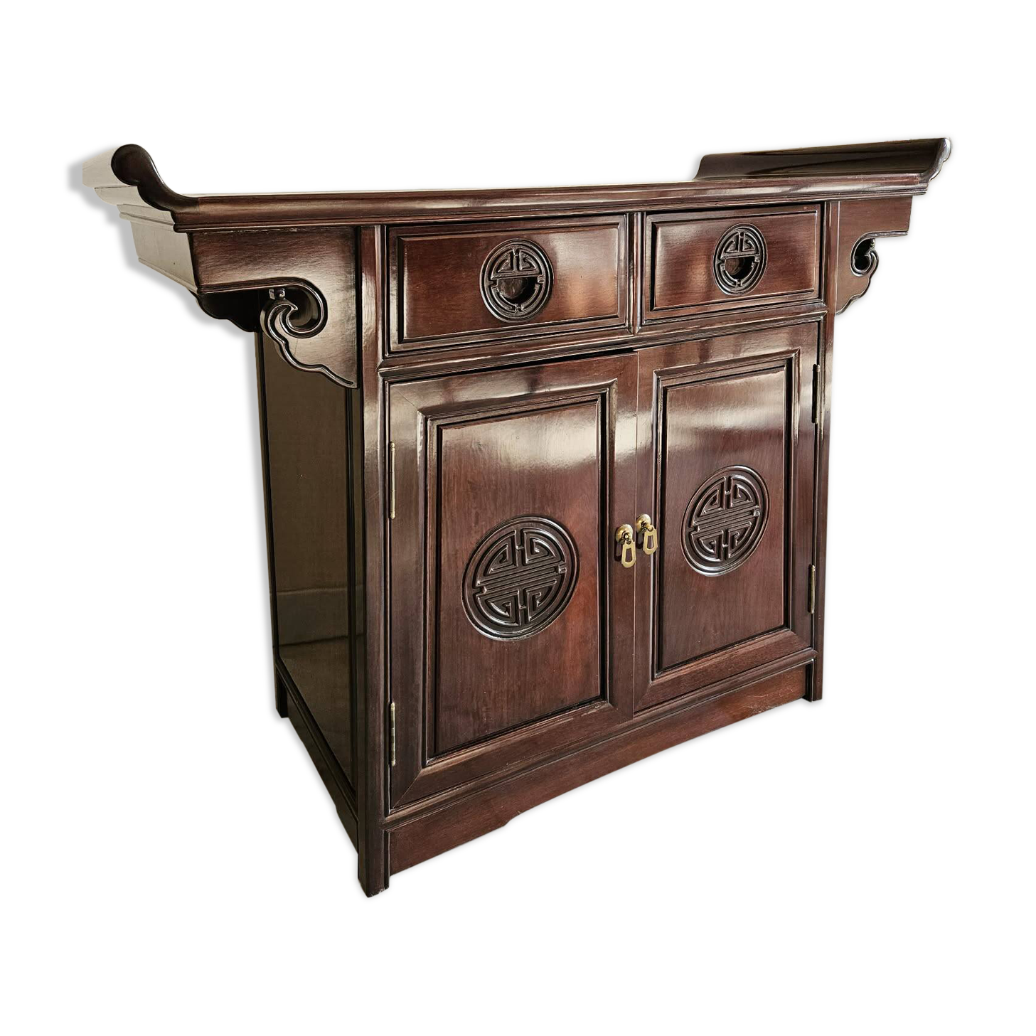 Chinese Wooden Buffet - Longevity Patterns - 96x46x81cm
