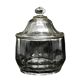 Sugar bowl, Art Deco, pressed glass, Germany, 1950s