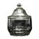 Sugar bowl, Art Deco, pressed glass, Germany, 1950s