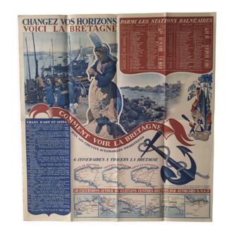 Brittany tourist poster