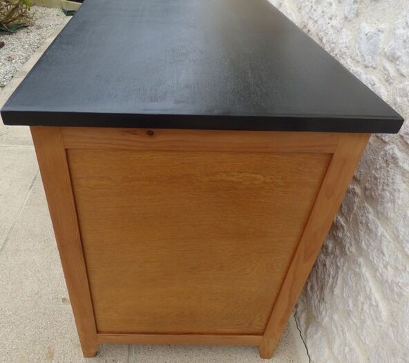 Wooden desk 5 drawers