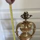Antique Large Cassolette Lamp Empire Greek Roman Gilded Wood 19th Century 60
