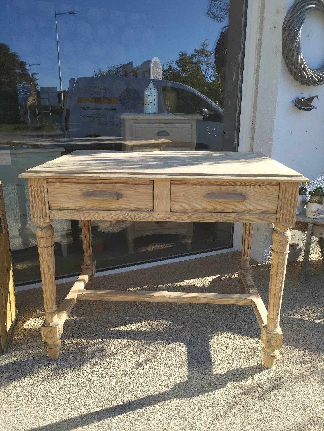 Bureau bois brut