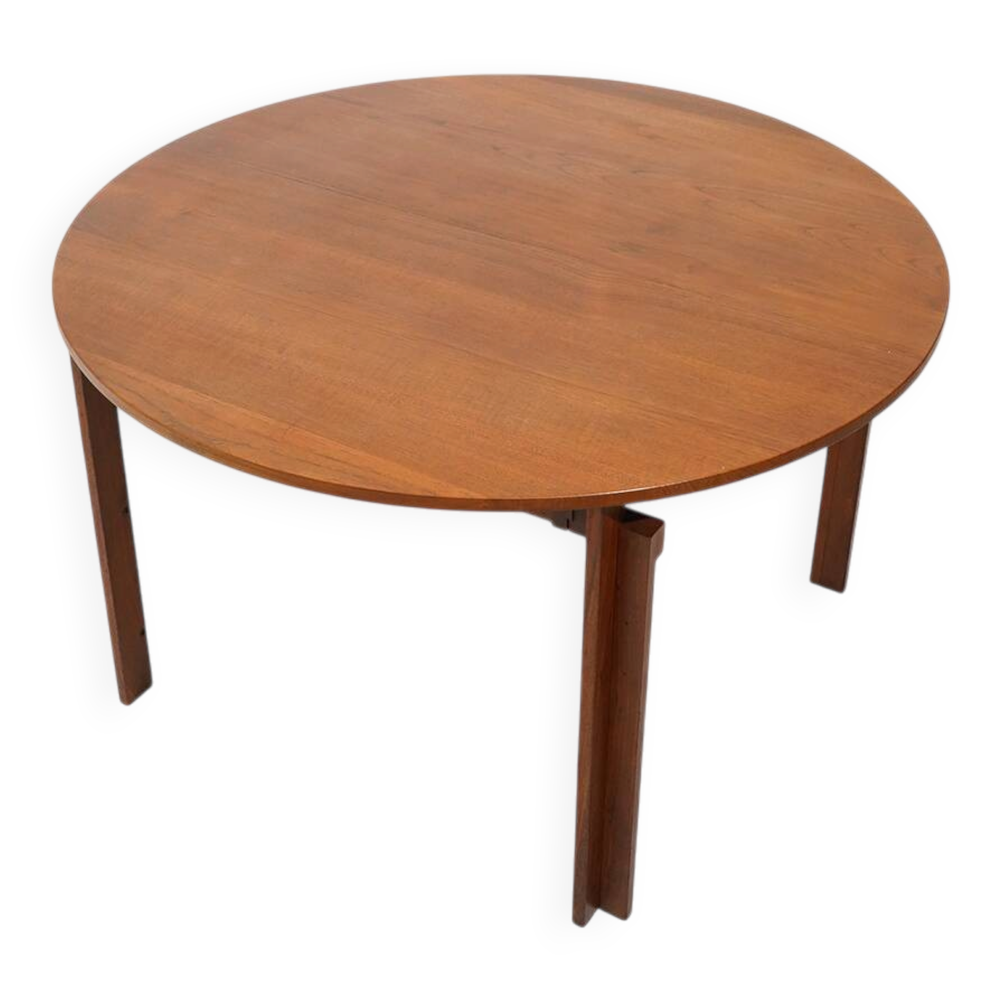 Extendable round table by Inge Klingeberg for France e Son, 1960s