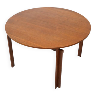 Extendable round table by Inge Klingeberg for France e Son, 1960s