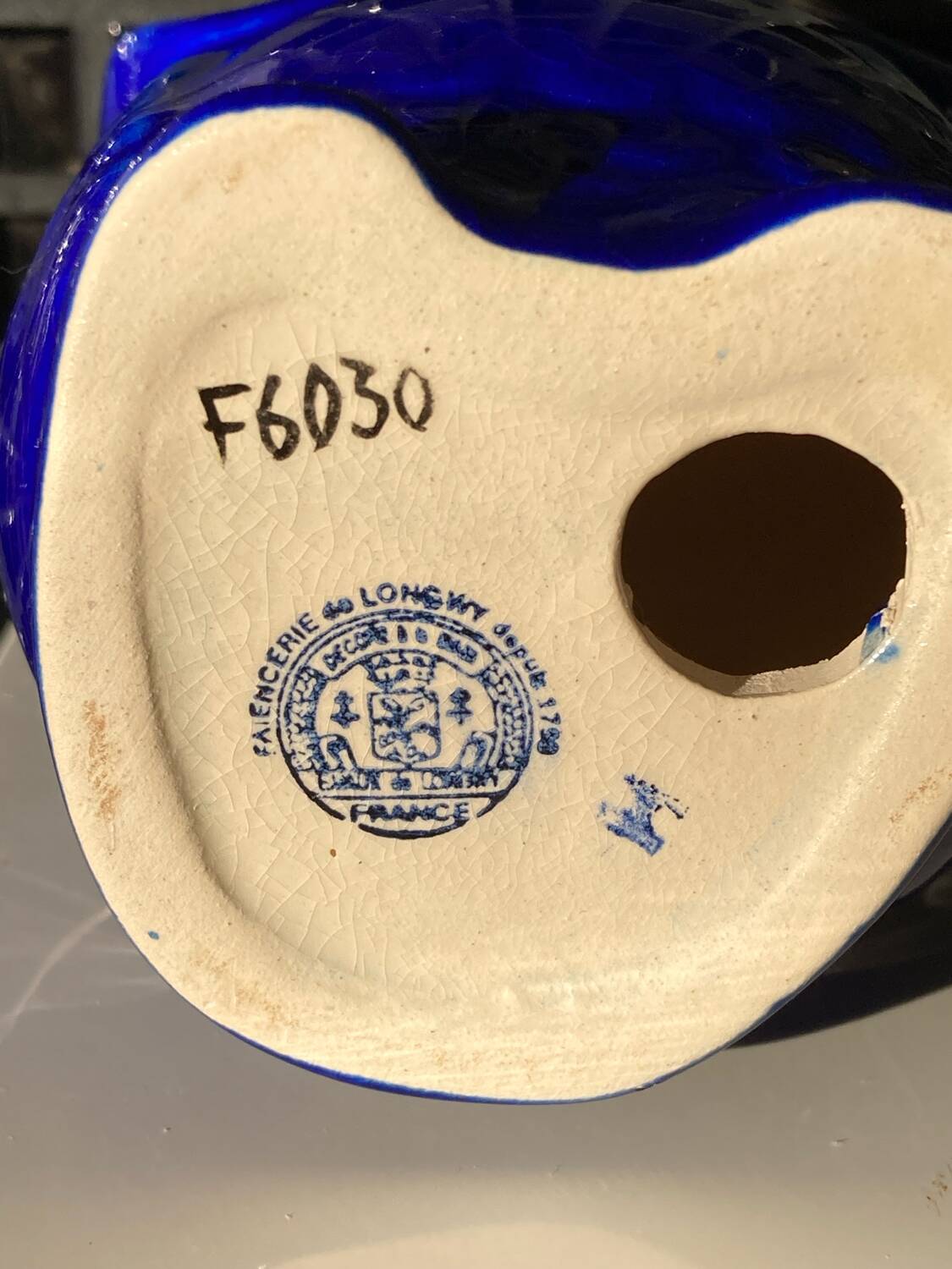 Blue owl, Longwy enamels