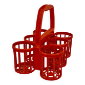 Porte-bouteilles orange vintage