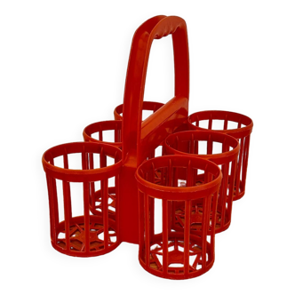 Vintage orange bottle holder