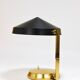 Mid-century table or desk lamp in black brass, Austria, 1960s.