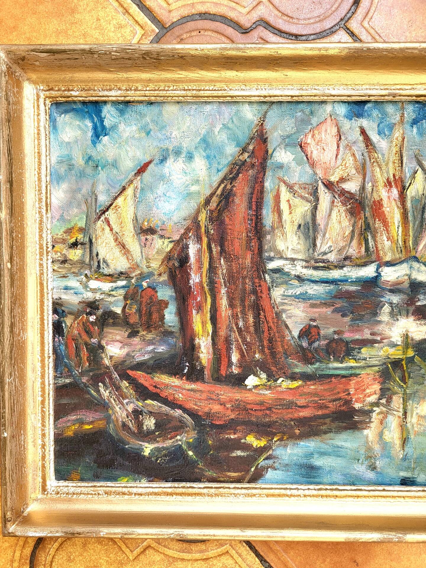 Tableau Vintage - Oil on Canvas, Signed J. Paradis – 20th Century