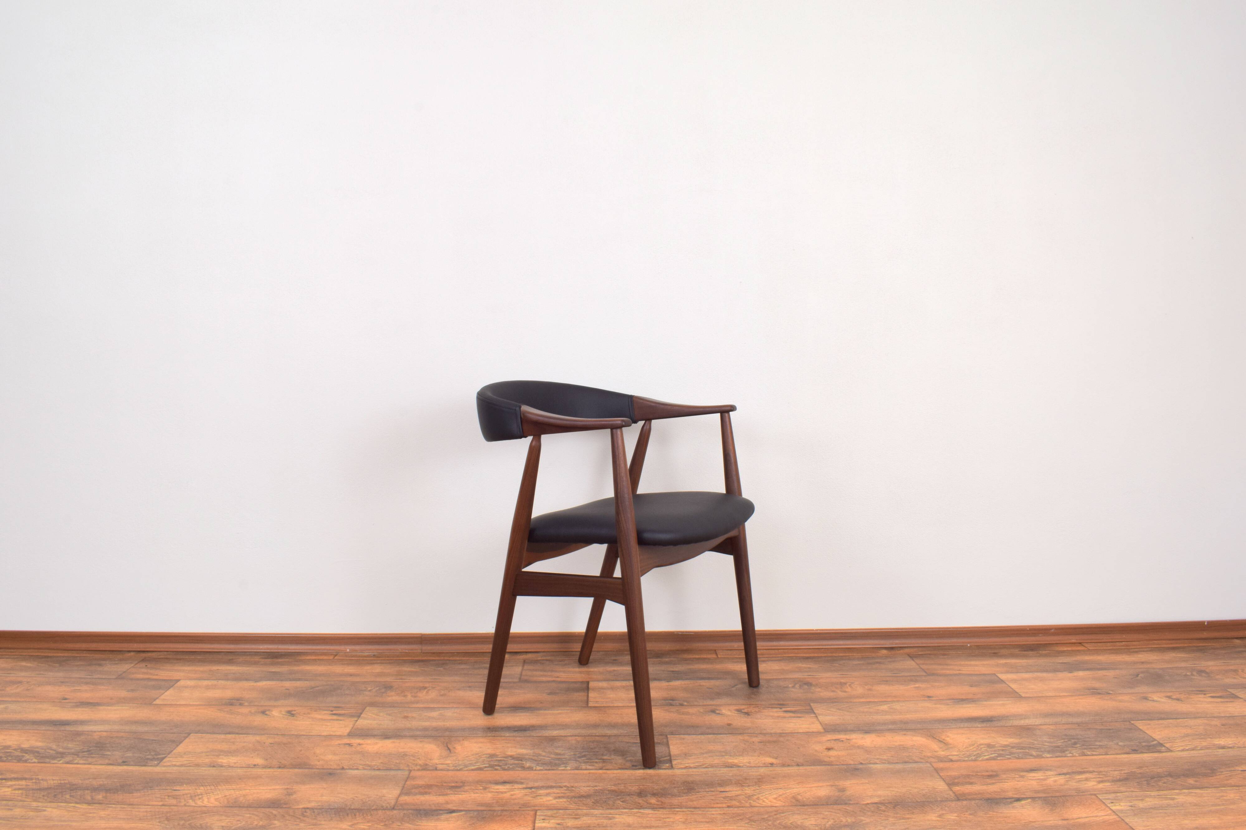 Danish Teak & Leather Armchair by Th. Harlev for Farstrup Møbler