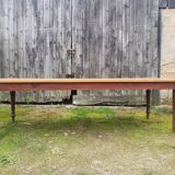 Table de ferme ancienne  en pin 3 mètres