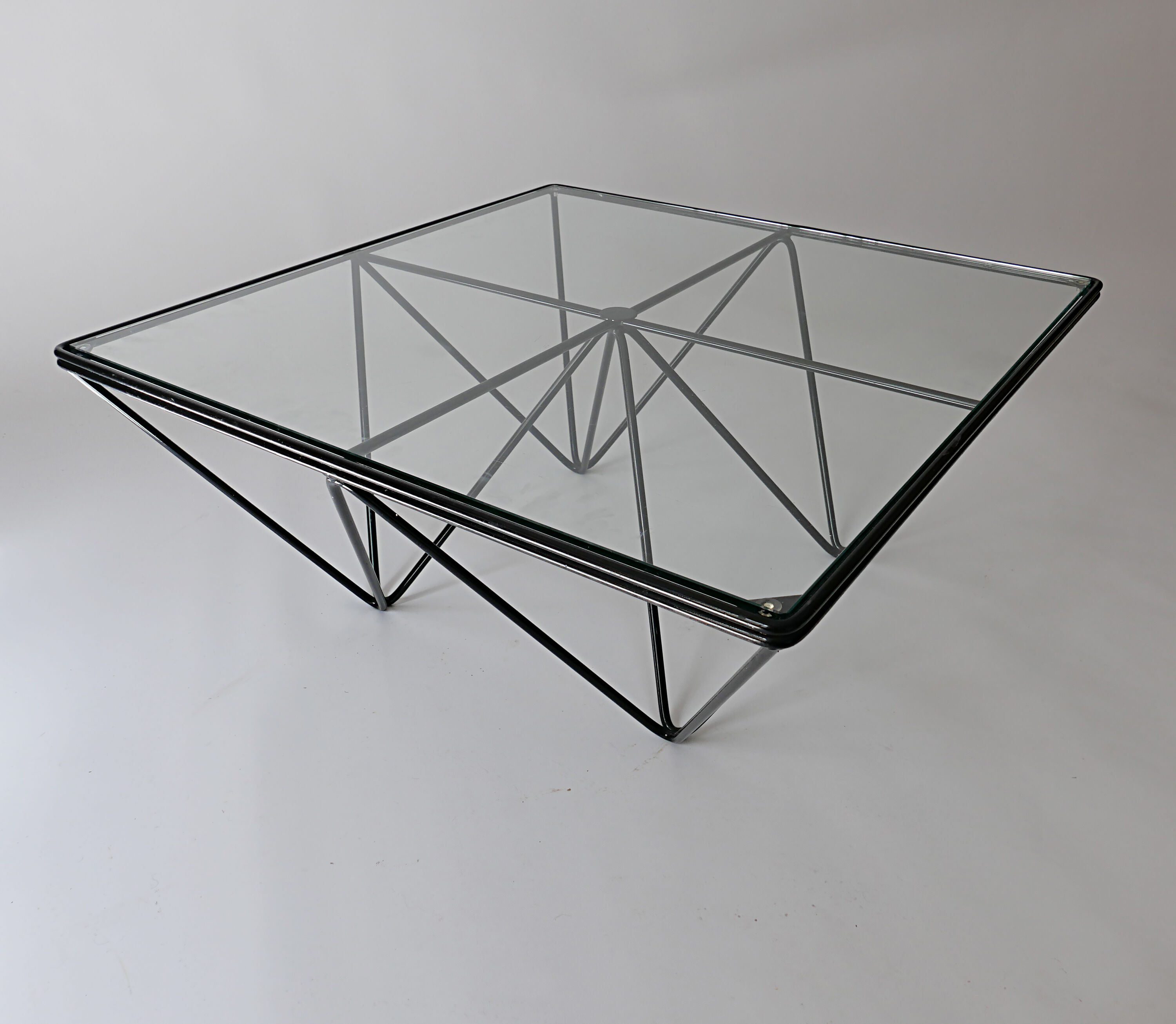 table basse carré années vintage 1970 1980 design Paolo Piva Italia