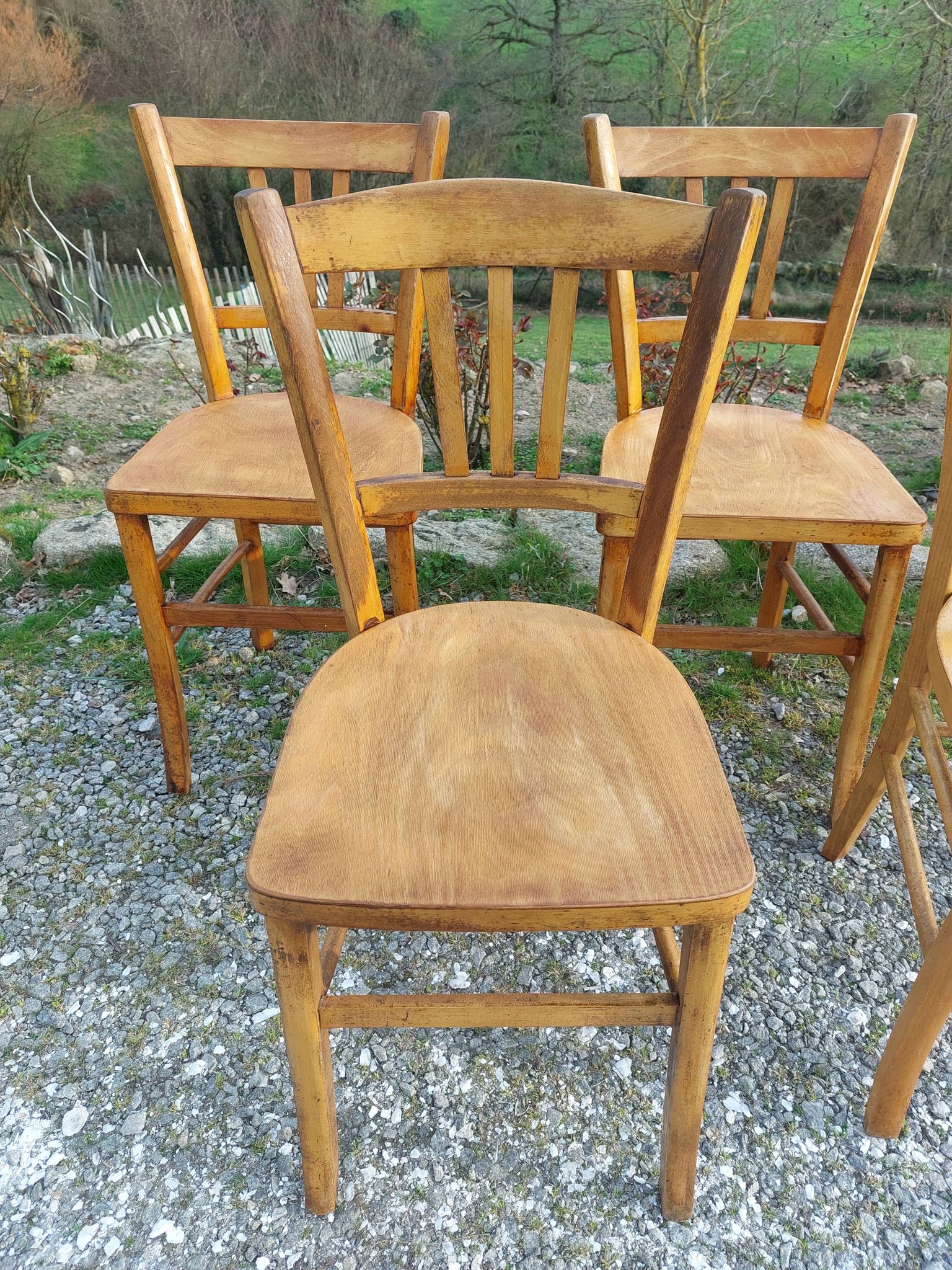5 bistro chairs, brand Luterma France