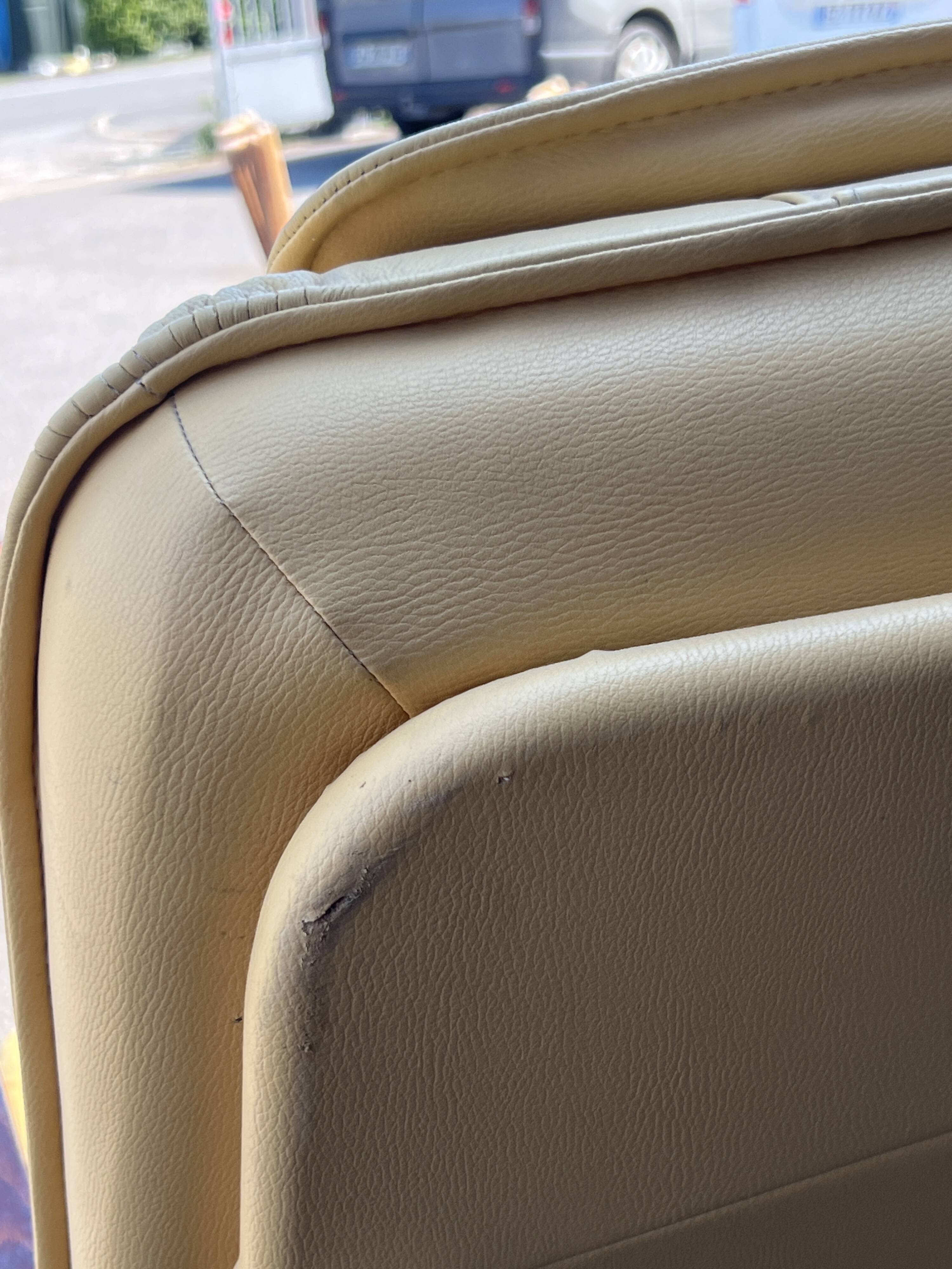 Vintage leather armchair