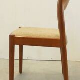 Set de 4 chaises Koefoed 'Skoven' teck vintage