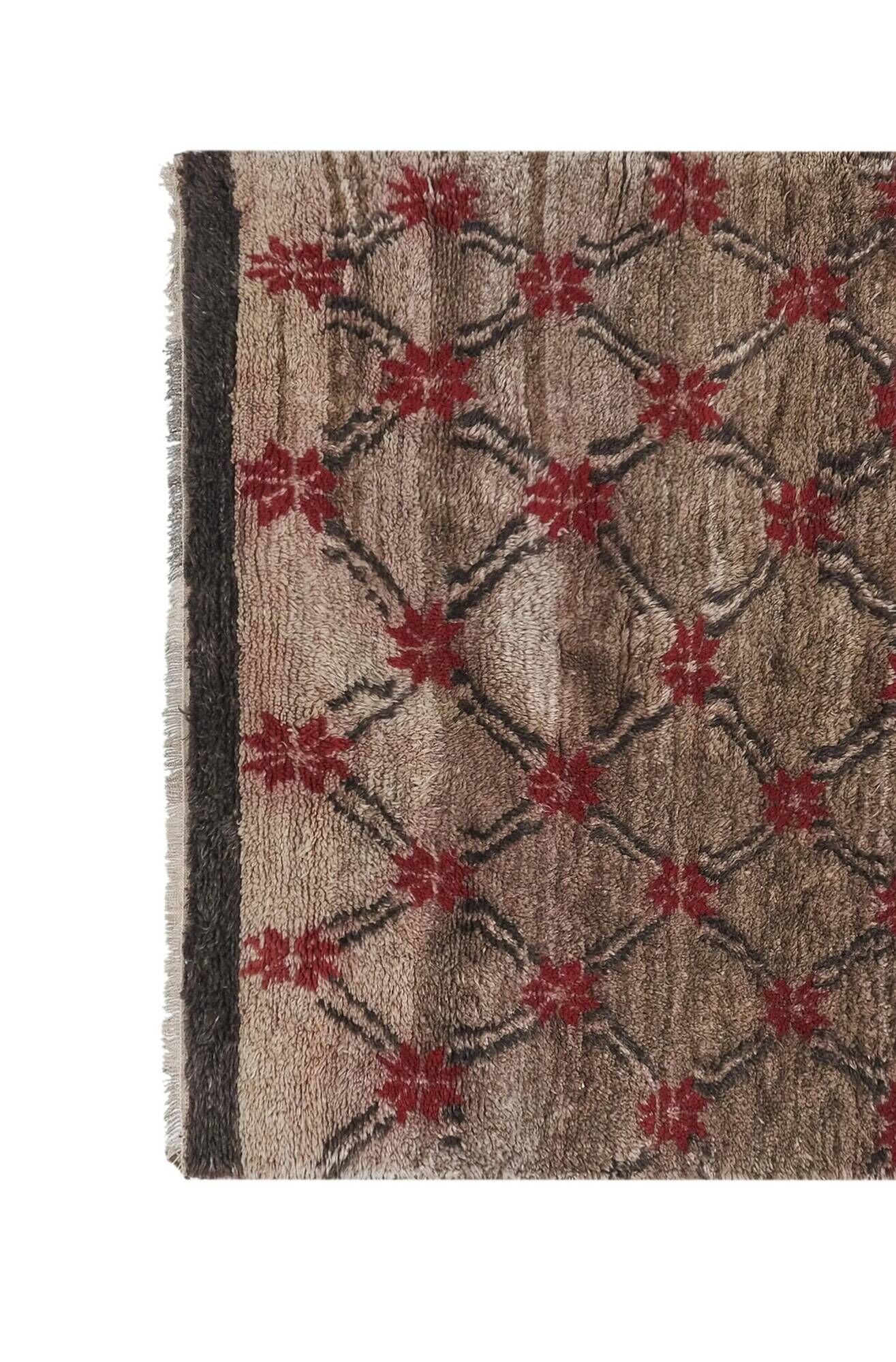 Vintage handmade Turkish rug 127x215 cm