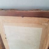 Carved wooden mirror