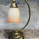 Tulip desk lamp, bedside lamp in brass and blown glass J.P Rycka