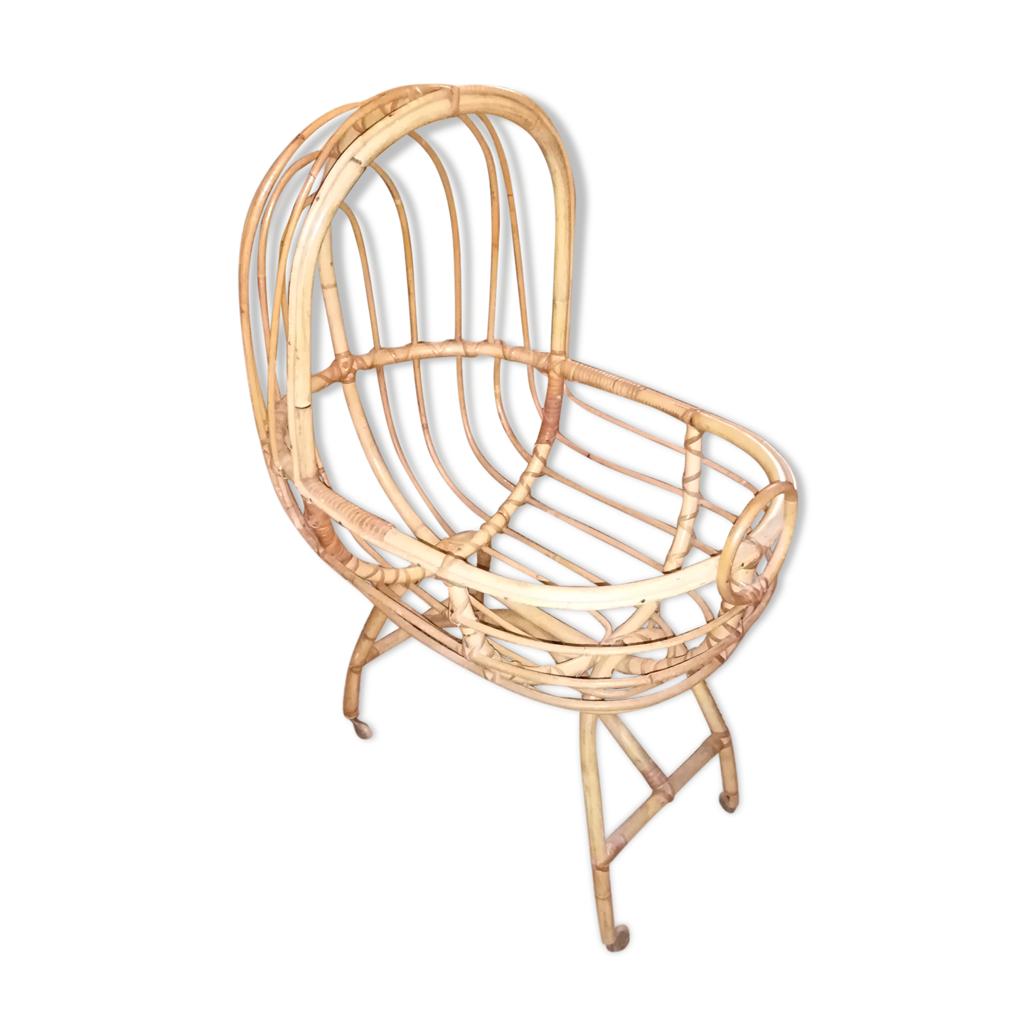 Rattan cradle