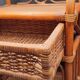 Vintage rattan bedside